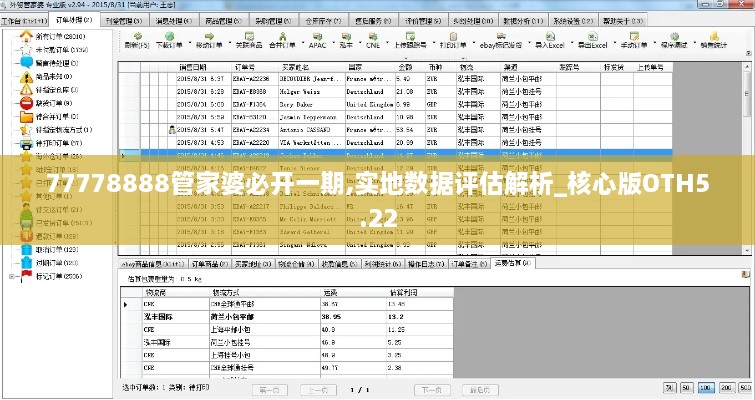 77778888管家婆必开一期,实地数据评估解析_核心版OTH5.22