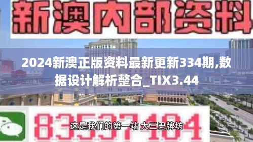 2024新澳正版资料最新更新334期,数据设计解析整合_TIX3.44