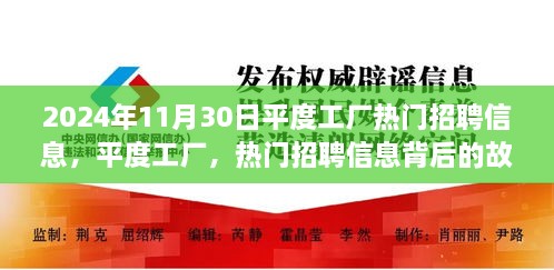 平度工厂热门招聘信息背后的故事与影响，揭秘工厂招聘热潮背后的真相（日期，2024年11月30日）