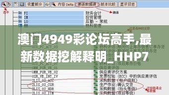 澳门4949彩论坛高手,最新数据挖解释明_HHP74.834物联网版