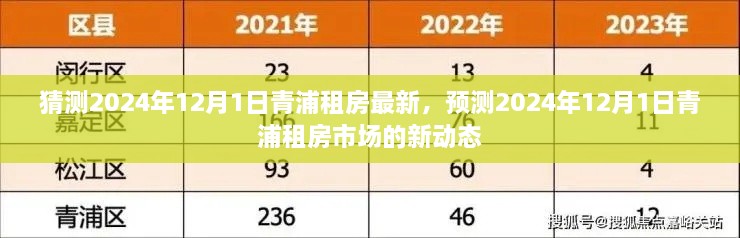 2024年12月1日青浦租房市场最新动态预测