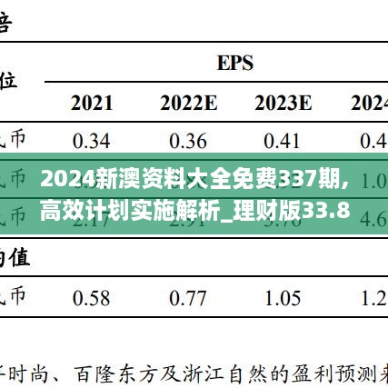 2024新澳资料大全免费337期,高效计划实施解析_理财版33.875-3