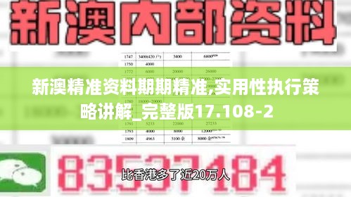 新澳精准资料期期精准,实用性执行策略讲解_完整版17.108-2