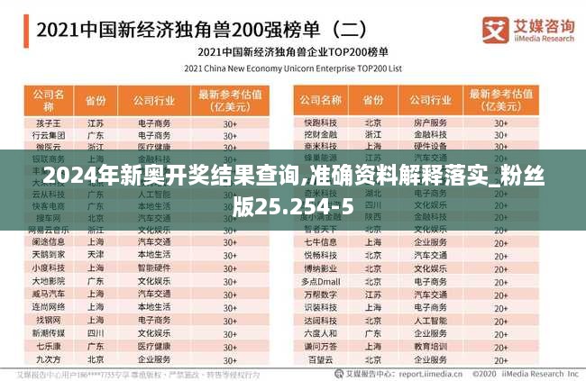 2024年新奥开奖结果查询,准确资料解释落实_粉丝版25.254-5