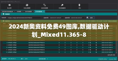 2024新奥资料免费49图库,数据驱动计划_Mixed11.365-8