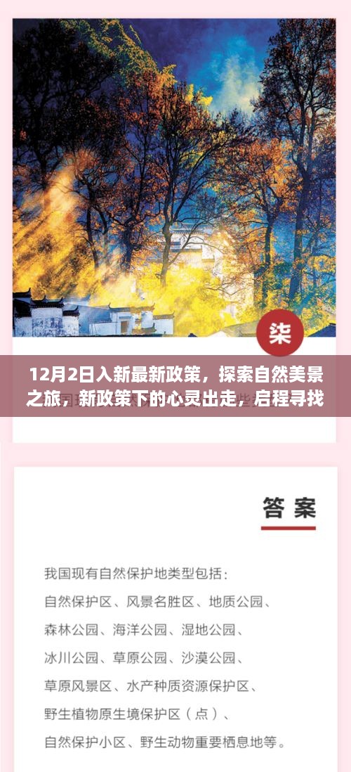 12月2日入新最新政策，探索自然美景之旅，新政策下的心灵出走，启程寻找内心的宁静与平和