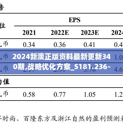 2024新澳正版资料最新更新340期,战略优化方案_S181.236-8