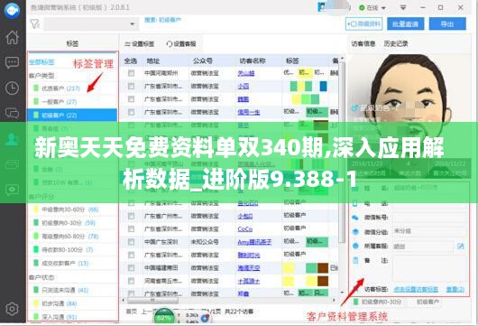 新奥天天免费资料单双340期,深入应用解析数据_进阶版9.388-1