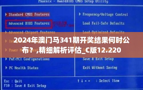 2024年澳门马341期开奖结果何时公布？,精细解析评估_C版12.220