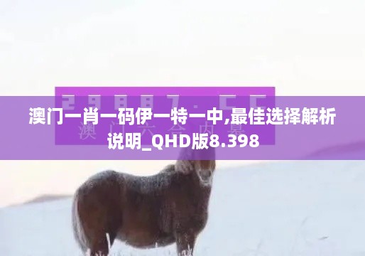 澳门一肖一码伊一特一中,最佳选择解析说明_QHD版8.398