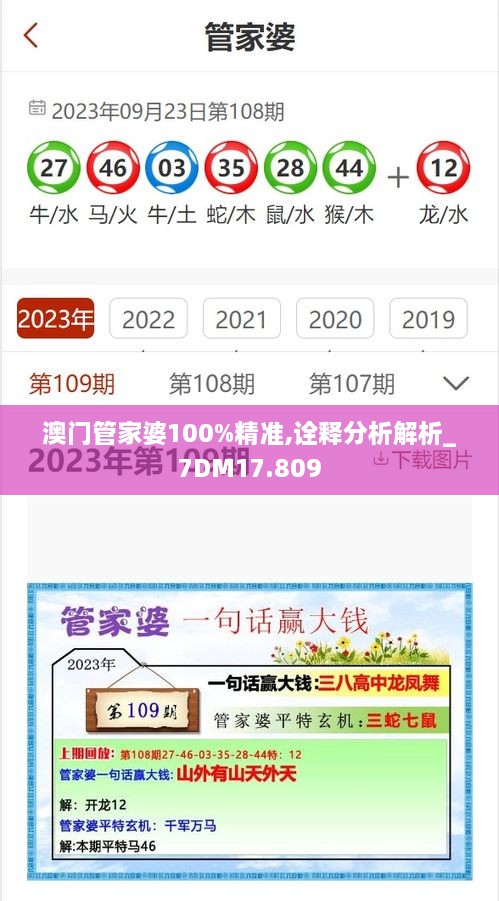 澳门管家婆100%精准,诠释分析解析_7DM17.809