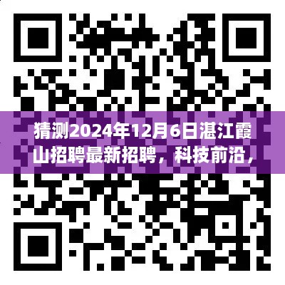 猜测2024年12月6日湛江霞山招聘最新招聘，科技前沿，霞山新篇章，湛江霞山招聘最新高科技岗位体验展望