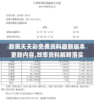 新奥天天彩免费资料最新版本更新内容,效率资料解释落实_特别款2.544