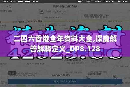 二四六香港全年资料大全,深度解答解释定义_DP8.128