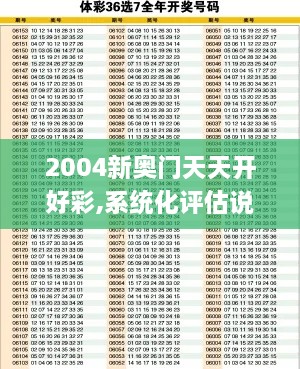 2004新奥门天天开好彩,系统化评估说明_Pixel16.600