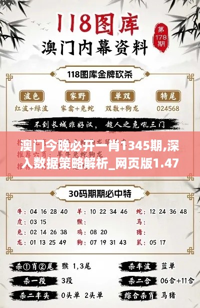 澳门今晚必开一肖1345期,深入数据策略解析_网页版1.470