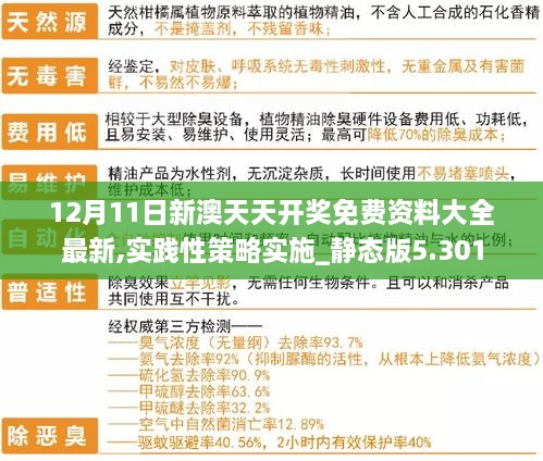 12月11日新澳天天开奖免费资料大全最新,实践性策略实施_静态版5.301