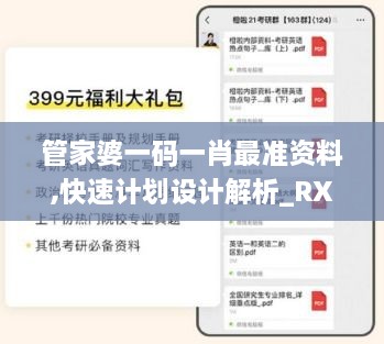 管家婆一码一肖最准资料,快速计划设计解析_RX版8.321