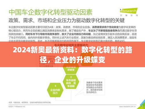 2024新奥最新资料：数字化转型的路径，企业的升级蝶变