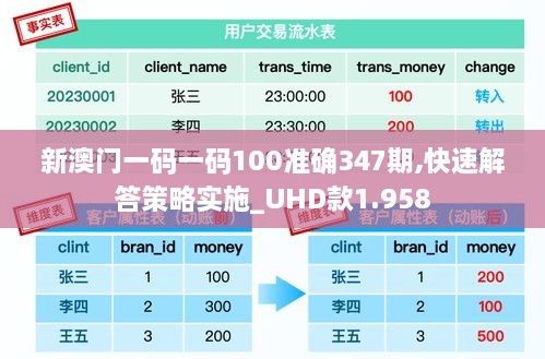 新澳门一码一码100准确347期,快速解答策略实施_UHD款1.958