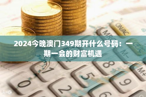 2024今晚澳门349期开什么号码：一期一会的财富机遇