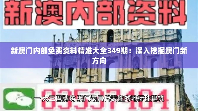 新澳门内部免费资料精准大全349期：深入挖掘澳门新方向