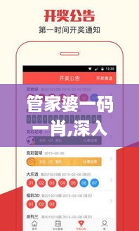 管家婆一码一肖,深入数据解答解释落实_Pixel15.530