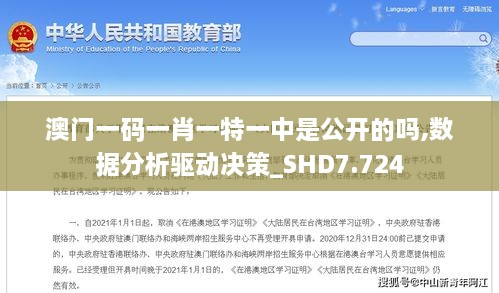 澳门一码一肖一特一中是公开的吗,数据分析驱动决策_SHD7.724