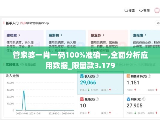 管家婆一肖一码100%准确一,全面分析应用数据_限量款3.179