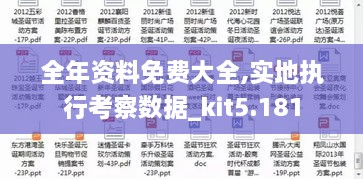 全年资料免费大全,实地执行考察数据_kit5.181