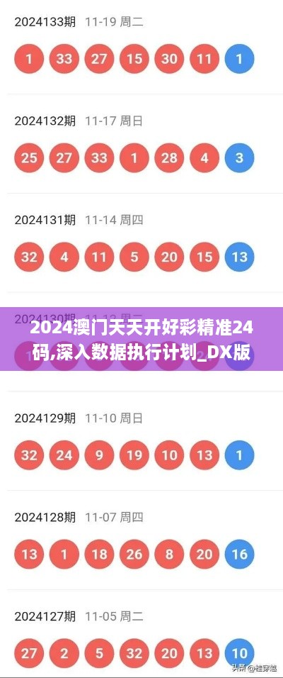 2024澳门天天开好彩精准24码,深入数据执行计划_DX版17.319