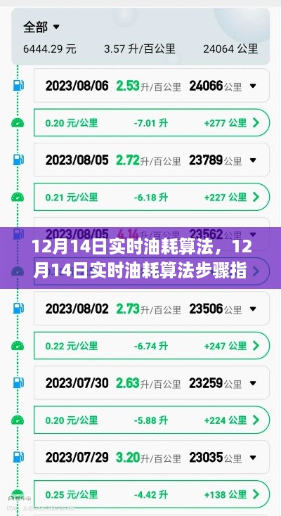 12月14日实时油耗算法详解与步骤指南