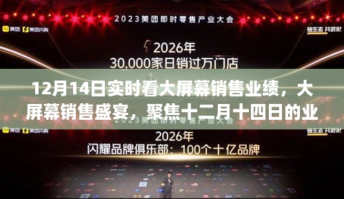 聚焦销售盛宴，十二月十四日大屏幕销售实时业绩奇迹展示