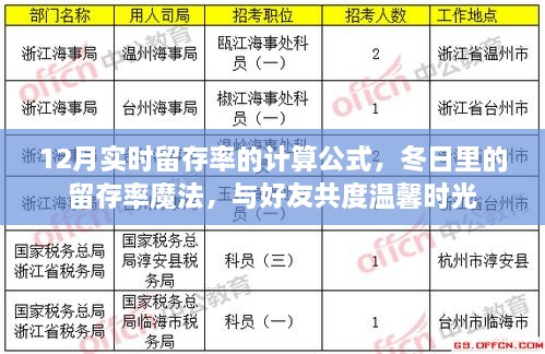 12月留存率魔法，计算公式揭秘，与好友共度温馨时光