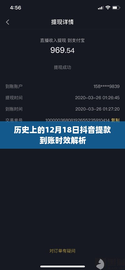 抖音提款到账时效解析，历史视角看12月18日数据表现